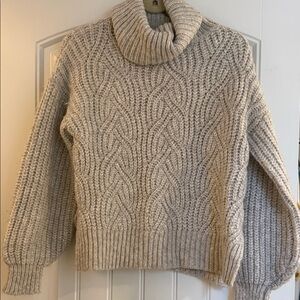 a new day Cable Knit Turtleneck Sweater - OVERSIZED CAN FIT SMALL/MED